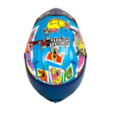 Casco Shaft 526Sp Evo Cow and Chiken Azul Full Color Visor Iridium Azul